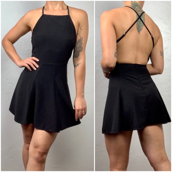 Brandy Melville Dresses & Skirts - Brandy Melville little black skater dress xs/s